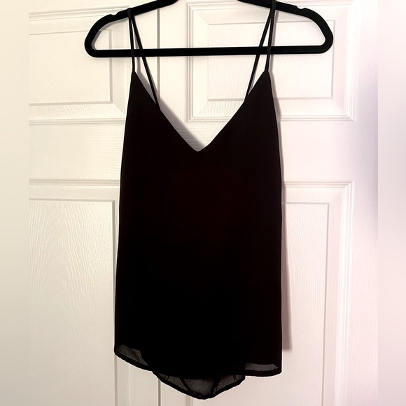 Charlotte Russe Tops - Black Tie Back Tank Top